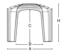 Schéma a rozměry tvarovek Guttadrytek